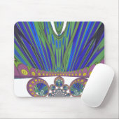 アフリカの孔雀の色 マウスパッド (マウス)