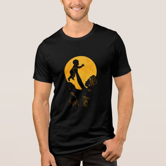 アフリカの家族よ永遠に! トライブレンドTシャツ (正面)