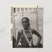 アフリカの少女 ポストカード (正面/裏面)