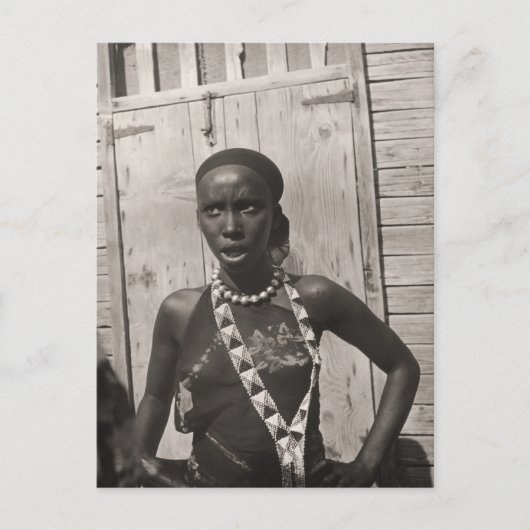 アフリカの少女 ポストカード (正面)