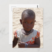 アフリカの少女 ポストカード (正面/裏面)