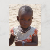 アフリカの少女 ポストカード (正面)