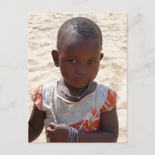 アフリカの少女 ポストカード (正面)