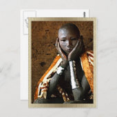 アフリカの少年 ポストカード (正面/裏面)