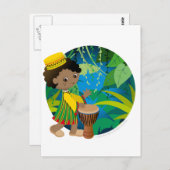 アフリカの少年 ポストカード (正面/裏面)