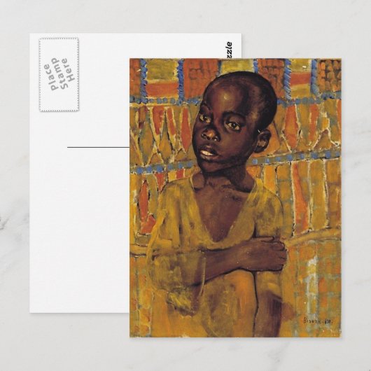 アフリカの少年 ポストカード (正面/裏面)