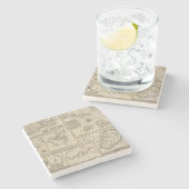 アフリカの島 ストーンコースター (横)