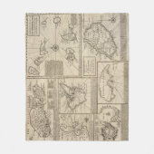 アフリカの島 フリースブランケット (正面)