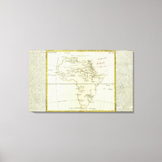 アフリカの川と山 キャンバスプリント (正面)