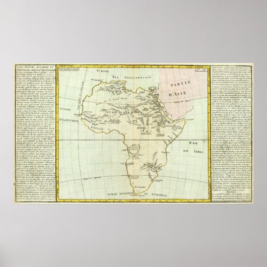 アフリカの川と山 ポスター (正面)