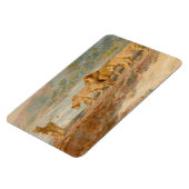 アフリカの川岸の獅子 マグネット (左側)