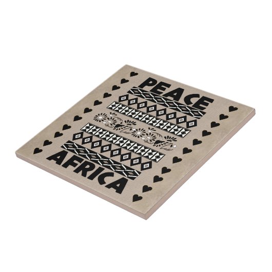 アフリカの平和 タイル (側面)