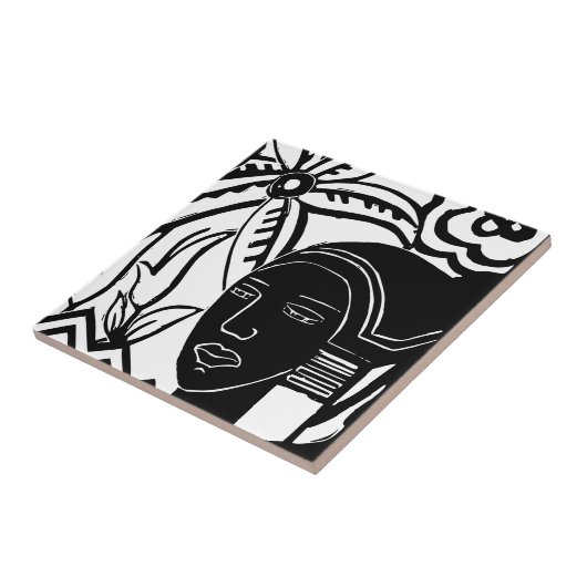 アフリカの幻想 タイル (側面)