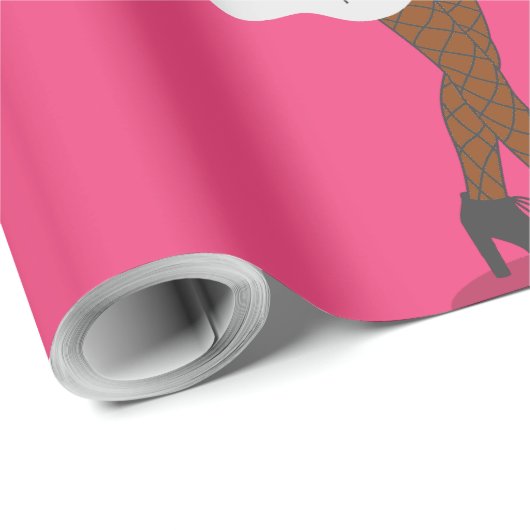 アフリカの幽霊ハロウィーン魚網ストッキング脚 ラッピングペーパー (ロールコーナー)