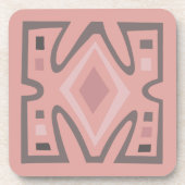 アフリカの幾何種族模様 コースター (正面)