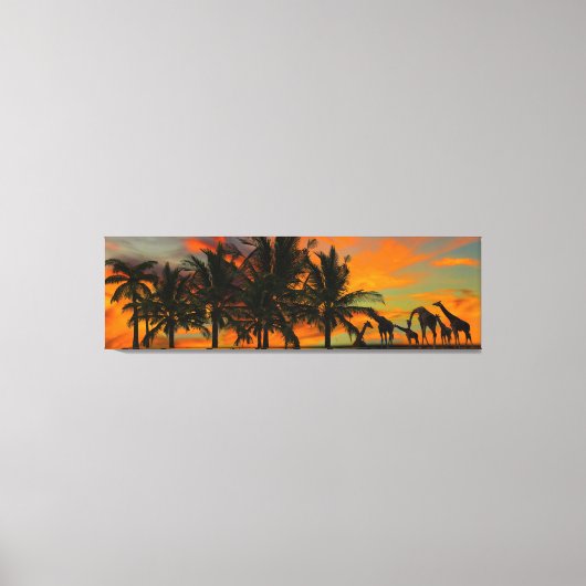 アフリカの引き伸ばしキャンバス キャンバスプリント (正面)