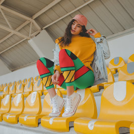 アフリカの怖い部族達 カプリレギンス