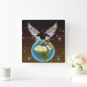 アフリカの恵み スクエア壁時計 (ホーム)