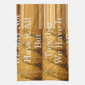 アフリカの感動的野生生物デザインとのメッセージ キッチンタオル (縦)