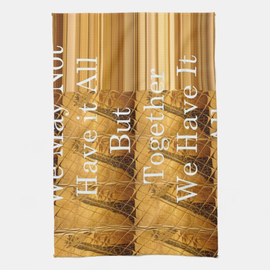 アフリカの感動的野生生物デザインとのメッセージ キッチンタオル (縦)