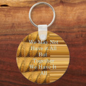 アフリカの感動的野生生物デザインとのメッセージ キーホルダー (正面)