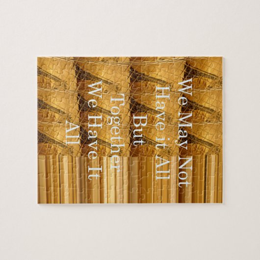 アフリカの感動的野生生物デザインとのメッセージ ジグソーパズル (横)