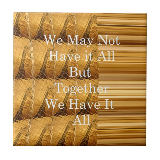 アフリカの感動的野生生物デザインとのメッセージ タイル (正面)