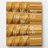 アフリカの感動的野生生物デザインとのメッセージ フォトプラーク (正面)