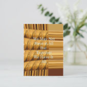 アフリカの感動的野生生物デザインとのメッセージ ポストカード (スタンド正面)