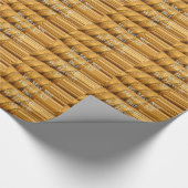 アフリカの感動的野生生物デザインとのメッセージ ラッピングペーパー (角)