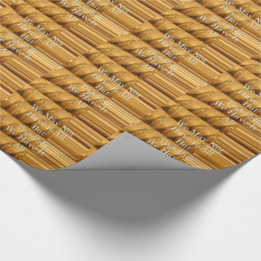 アフリカの感動的野生生物デザインとのメッセージ ラッピングペーパー (角)