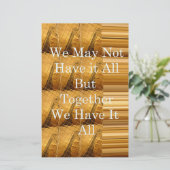 アフリカの感動的野生生物デザインとのメッセージ 便箋 (スタンド正面)