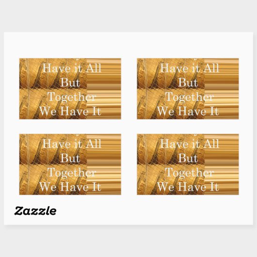 アフリカの感動的野生生物デザインとのメッセージ 長方形シール (シート)