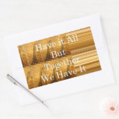 アフリカの感動的野生生物デザインとのメッセージ 長方形シール (封筒)