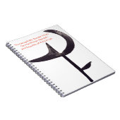 アフリカの投げるナイフのデザイン ノートブック (右側)