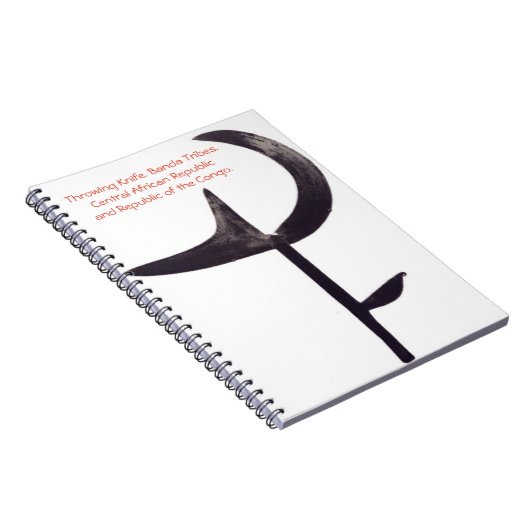 アフリカの投げるナイフのデザイン ノートブック (右側)