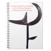 アフリカの投げるナイフのデザイン ノートブック (正面)