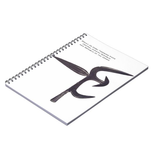 アフリカの投げるナイフのデザイン ノートブック (左側)