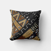 アフリカの抽象芸術パターン クッション (正面)