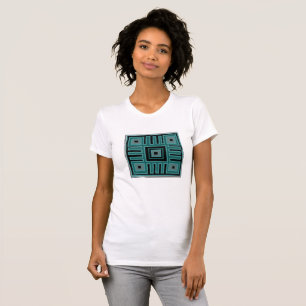 アフリカの抽象芸術モダンパターン Tシャツ