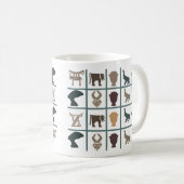 アフリカの抽象芸術部族芸術 コーヒーマグカップ (正面右)