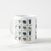 アフリカの抽象芸術部族芸術 コーヒーマグカップ (正面左)