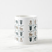 アフリカの抽象芸術部族芸術 コーヒーマグカップ (中央)