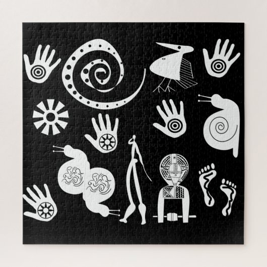 アフリカの抽象芸術部族芸術 ジグソーパズル (縦)