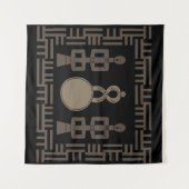 アフリカの抽象芸術部族芸術 タペストリー (正面(横))