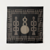 アフリカの抽象芸術部族芸術 タペストリー (正面)