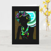 アフリカの挨拶 カード (黄色い花)