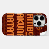 アフリカの挨拶:ジャンボハクナマタタウッドデザイン Case-Mate iPhoneケース (裏面 (横))