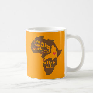アフリカの採用の小さい世界 コーヒーマグカップ