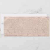 アフリカの搭乗券の結婚式招待状 招待状 (裏面)